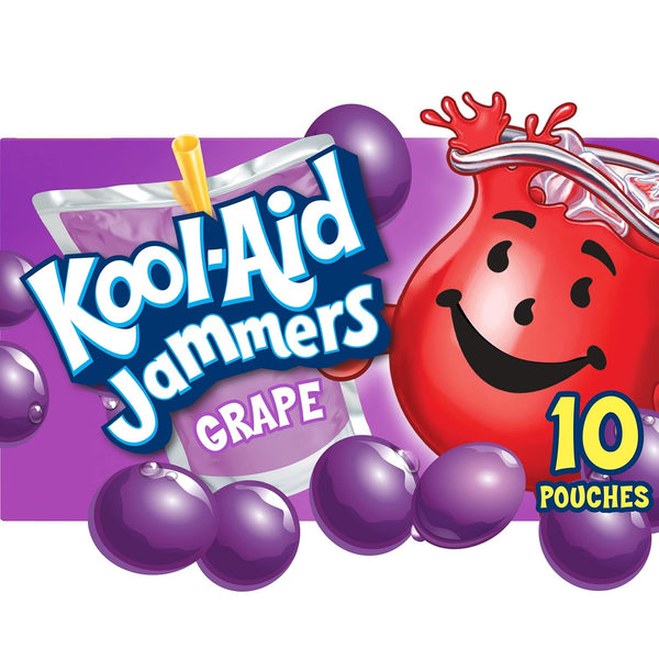 Kool-Aid Jammers Grape Artificially Flavored Soft Drink (40 ct Pack, 4 Boxes