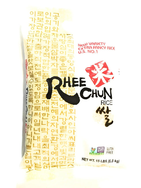 Rhee Chun Polished Milled Rice 15 Lbs