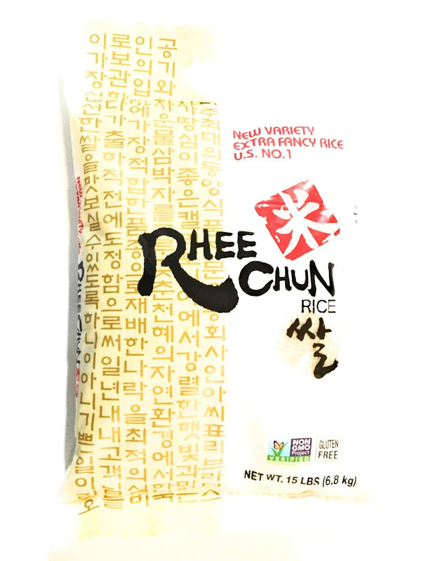 Rhee Chun Polished Milled Rice 15 Lbs