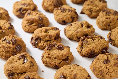 (4.5 oz) REAL Peanut Butter Chocolate Chip Mini Cookie Poppers Bite-sized Gluten Free Semi Soft Baked Cookies Dairy