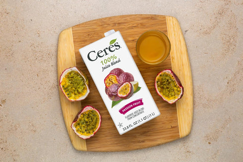 100% 33.8 Oz (Pack 6) Ceres All Natural Pure Fruit Juice Blend - Delicious Passion Fruit Edition - Rich in Vitamin C