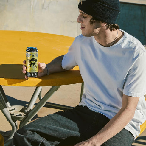 16oz (12 Pack) Rockstar Energy Drink Punched Hardcore Apple, Cans