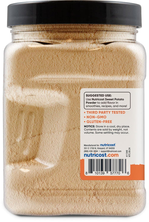 (1.5 LB) 4g Nutricost Pantry Sweet Potato Powder - of Fiber, For Baking and Cooking, Vegan, GMO-Free, Gluten-Free