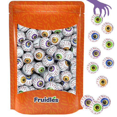 Halloween Peanut Butter Spooky Eye Balls, Trick-Or-Treat Party Bag Fillers, Individually Wrapped