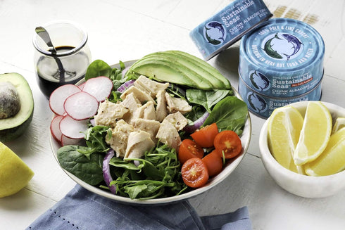 Sustainable Seas Albacore 5 3rd 100% (Pack 12), Packaging , Chunk Tuna in Water, No Salt Added, Ounce, party mercury