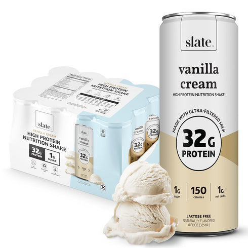 Slate Milk - High Protein Nutrition Shake - Vanilla Cream - 32g
