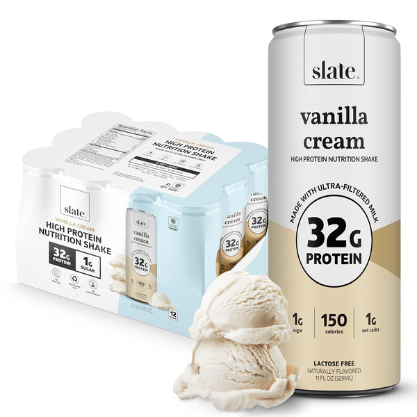 Slate Milk - High Protein Nutrition Shake - Vanilla Cream - 32g
