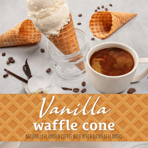 Community 10 Count 2.0 10 Count (Pack 1) Coffee Vanilla Waffle Cone Ice Cream Flavored, Coffee Pods, Compatible
