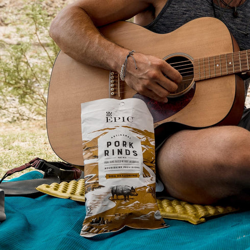 2.5oz (Pack 6) EPIC BBQ Pork Rinds Gluten Free