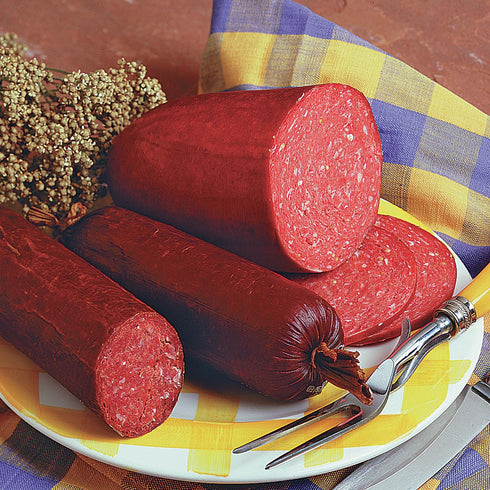 SUMMER Summer 30 lbs. 10-Pack, 2.5" 20" Hi Mountain SAUSAGE CASINGS | Fibrous Mahogany Casings for Sausage & Cured