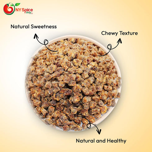 8 100% NY Spice Shop Chopped Dates for Baking - Ounce Natural Dried Dates - Fresh Dry Dates - Healthy Chopped Dates