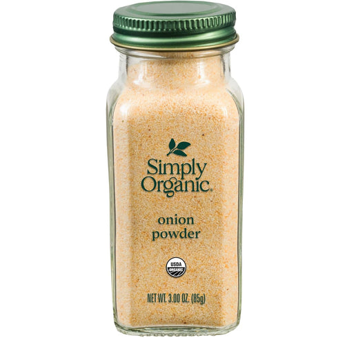Simply Organic White Onion Powder, 3-Ounce Jar, Organic US Grown Onions, Real