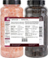 52USA 18 oz 39 oz, 2 Set Whole Black Peppercorns + Himalayan Pink Salt (Coarse Grain) Salt and Pepper Grinder, Black