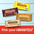 15.6 oz, 20 Larabar Minis Chocolate Chip Cookie Dough, Gluten Free Vegan Fruit and Nut Bars, Ct