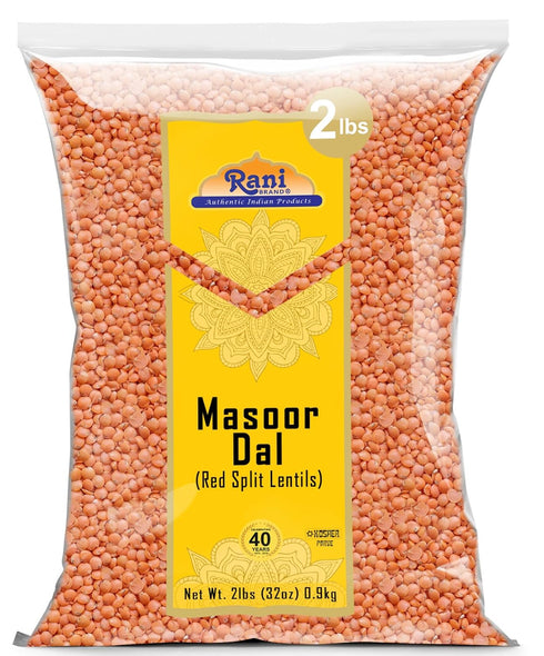 Rani Masoor Dal (Indian Red Lentils) Split Gram, 32oz (2lbs) 908g ~