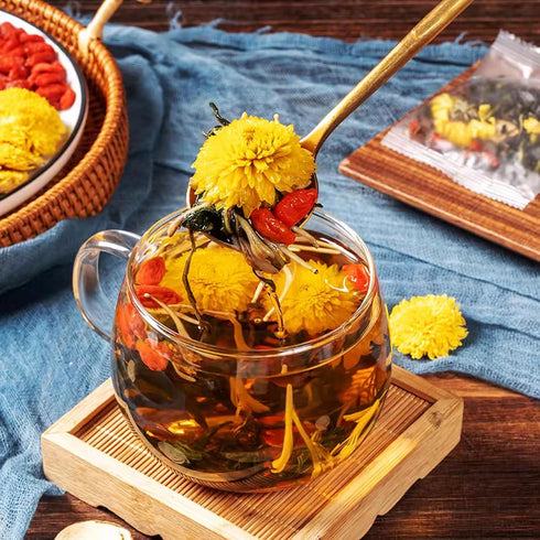 8 (2 24 Dandelion Wolfberry Tea, Natural Herbal Ingredients Blend, Dandelion Teabag Organic, Natural Chinese Wolfberry
