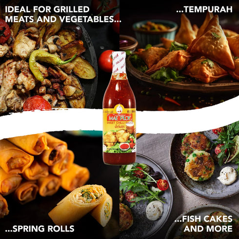 Mae Ploy Sweet Chili Sauce, 25oz from Thailand, Mild Spicy & Sweet, Perfect for Dipping Grilled & Fried Food