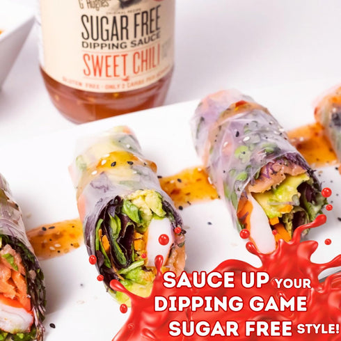 18 oz (3 Pack) G Hughes Sugar Free, Sweet Chili Sauce - Gluten Free Dipping Sauces, Sugar Free Sauce, No Sugar Hot