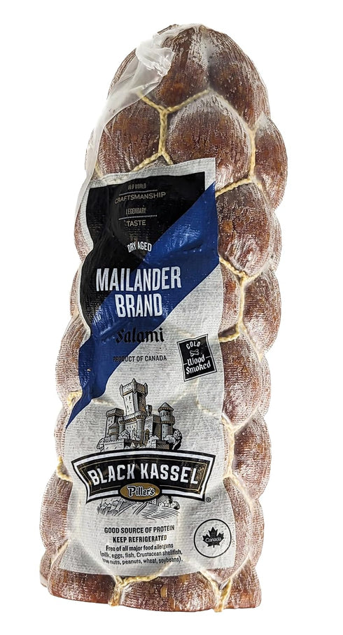 Generic Black Kassel Pillers Mailander Brand Salami (Approx. 2.4 lbs)