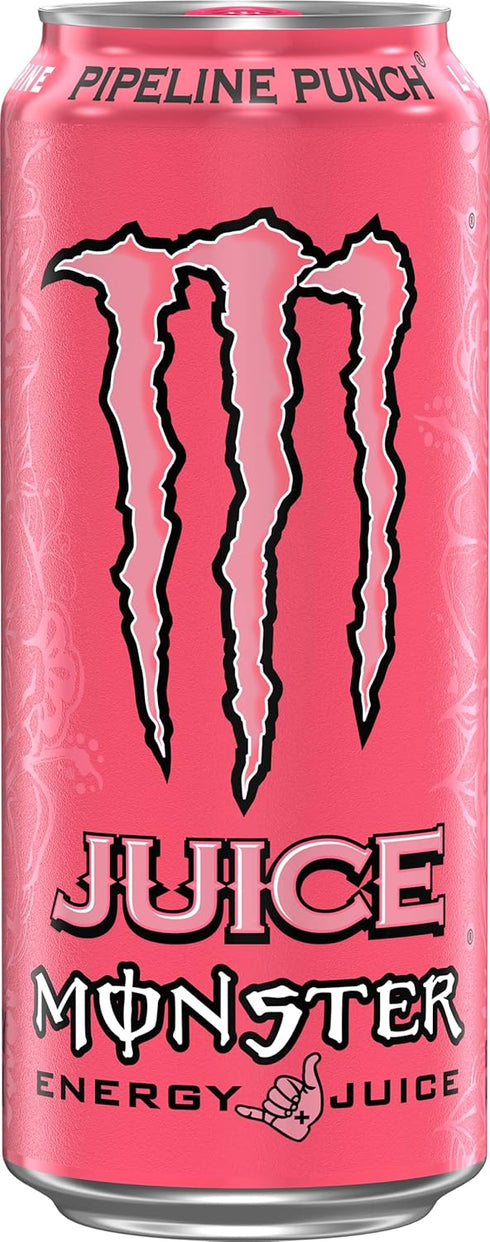 16 Pack 15 Monster Energy Juice Pipeline Punch, Energy Drink, Ounce | Energy + Juice