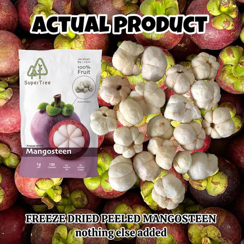 100% 70G (2.5oz), (1-pack, Premium Whole Freeze Dried Tropical Fruits, Fruits, Natural, Nothing Else Added. Mangosteen)