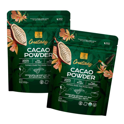 U Chocolate Organic Cacao Powder - Natural - Fresh From our Farm