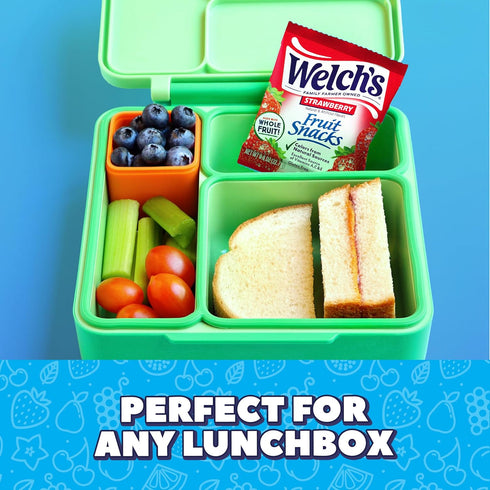 0.8oz Packs (Pack 60) Welch's Fruit Snacks, Mixed Fruit & Strawberry Snack Box, Gluten Free, Snack