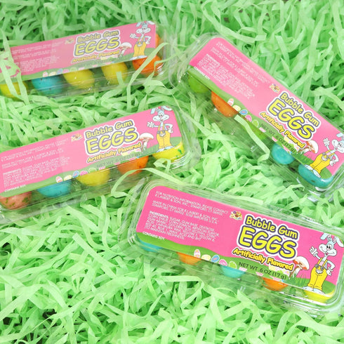 2.4 (2 Pack) Needzo Bubble Gum Egg Shaped Candy, Easter Basket Stuffers, Ounces