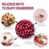 Frozen 100% 3OZ/85G Freeze Dried Cranberries Pieces, Cranberries, No Added Sugar, Natural, Freeze Dried Fruit