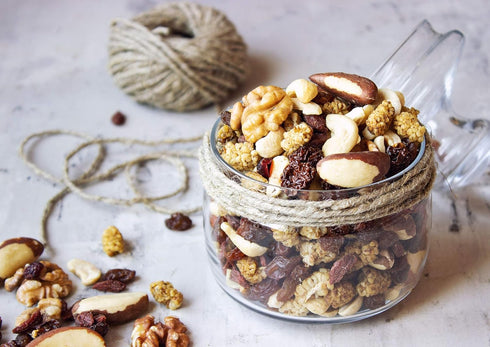 1 Mulberries, Super Nuts and Berries Trail Mix, Pound Raw Organic Nuts and Berries including Cashews, Walnuts, Brazil