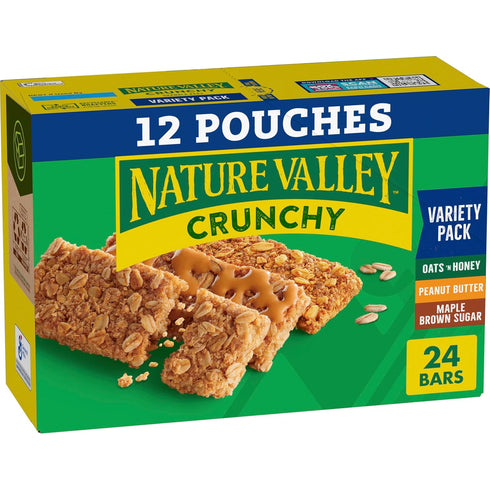 Nature Valley Crunchy Granola Bars, Variety Pack, 24 Bars, 17.88 OZ (12