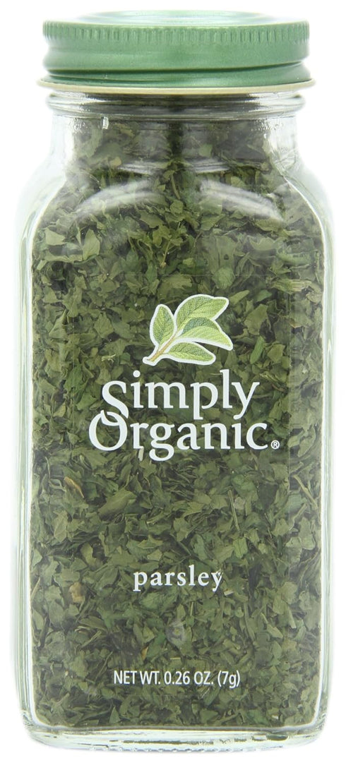Simply Organic Parsley Flakes, Cut & Sifted, Certified Organic, 0.26 Ounce Container