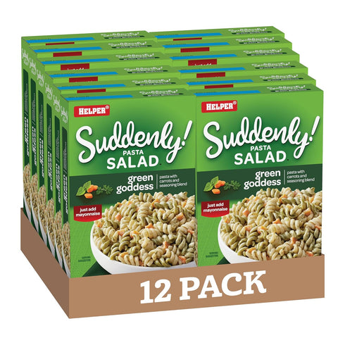 Suddenly Salad Green Goddess Pasta Salad, 7.5 Oz (12-Pack), Quick and Easy
