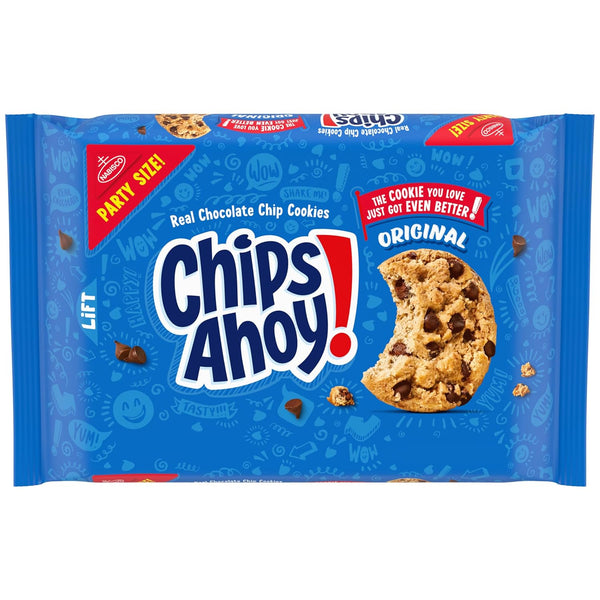 NABISCO CHIPS AHOY! CHIPS AHOY! Original Chocolate Chip Cookies, Party Size, 25.3