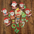 Set of 48 Wafer Edible Cupcake Toppers for Christmas Cake Decoration