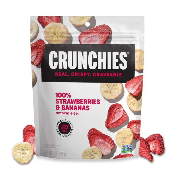 Crunchies Freeze-Dried Fruits, 100% All Natural Crispy Fruit, Non GMO and Kosher,