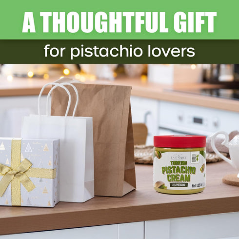 1.25lb, Eastanbul Pistachio Cream, Pistachio Butter, Turkish Cream Spread for Dubai Chocolate Bar Kit, Paste for Dubai