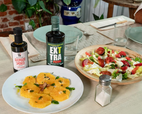 Exttra 8.45 oz 250 ml | Naturally smoked Spanish extra virgin olive oil, made with cold smoke, fl / bottle