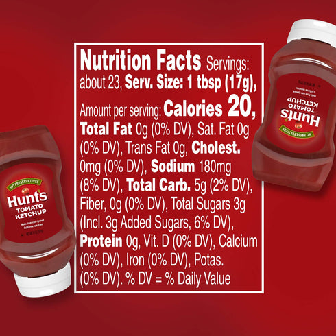 14 oz Hunt's Tomato Ketchup, Squeeze Bottle