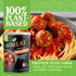 Pack 6 unMEAT Meatballs in Spaghetti Sauce, Plant Based Vegan Meatballs, Ready to Eat Microwave Meals, Canned