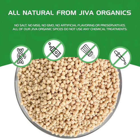 2 LB Jiva Organic Urad Gota Bag (Whole Urid White) - Vegan, Non GMO