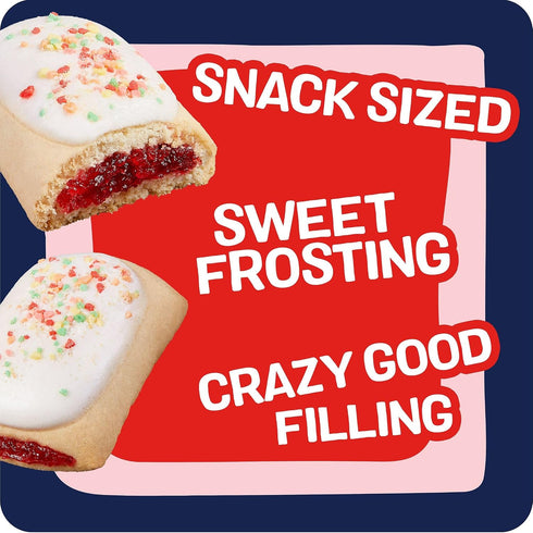 (5 25 Pop-Tarts Baked Pastry Bites, Kids Snacks, School Lunch, Frosted Strawberry Boxes, Pouches)