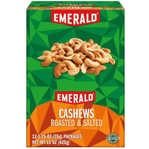 Emerald 94017 Cashew Pieces, 1.25 oz. Tube Package, 12/Box