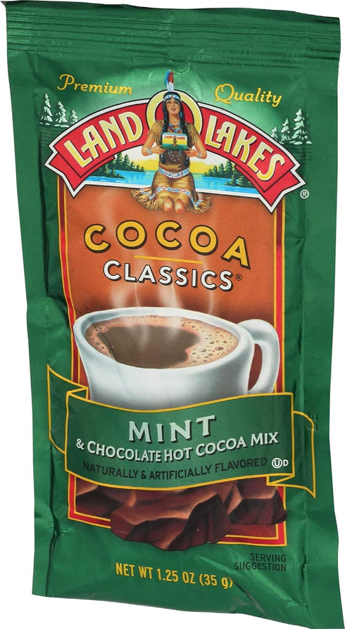 35 (Pack 2) Land O Lakes Cocoa Mix, Classic Mint, grams