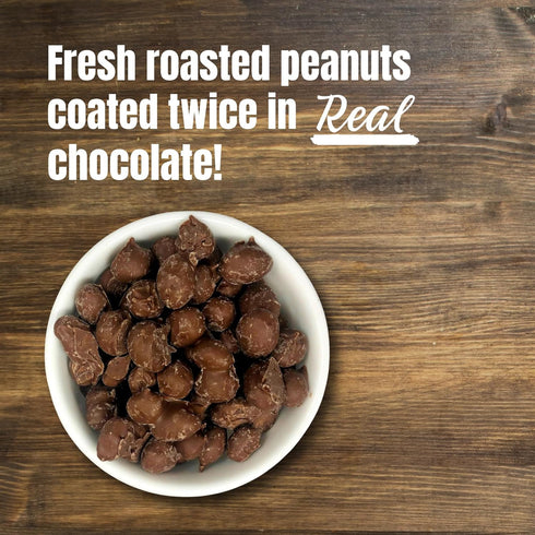 (1 Double Dipped Peanuts Milk Chocolate Covered Peanuts Pound) Wholesale Bulk Candy, Snack Nuts