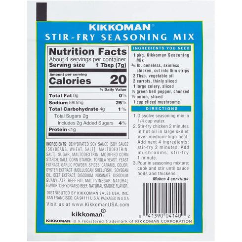 1 Oz (Pack 4) Kikkoman, Stir Fry Seasoning Mix