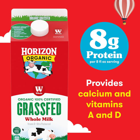Horizon Organic Whole Milk - Grassfed - Half Gallon