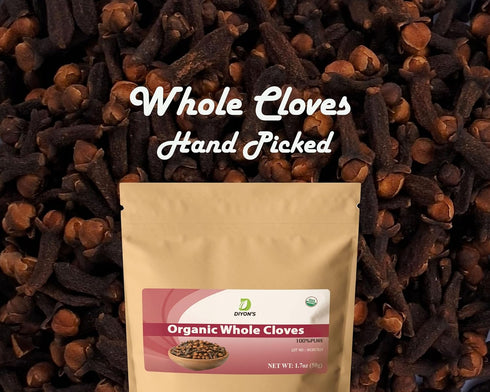 Organic Whole Cloves, 1.7 oz, Stand Up Resealable Pouch