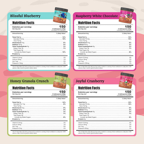 9oz 4 Packs BNutty Fruit Lover's Peanut Butter | Gluten-Free, Natural Ingredients | Assorted Flavors, Smooth & Creamy