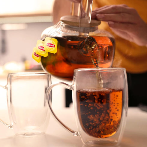360 (72ct Pack 5) Lipton Organic Black Tea Bags, Hot or Iced Caffeine Tea, Total Bags